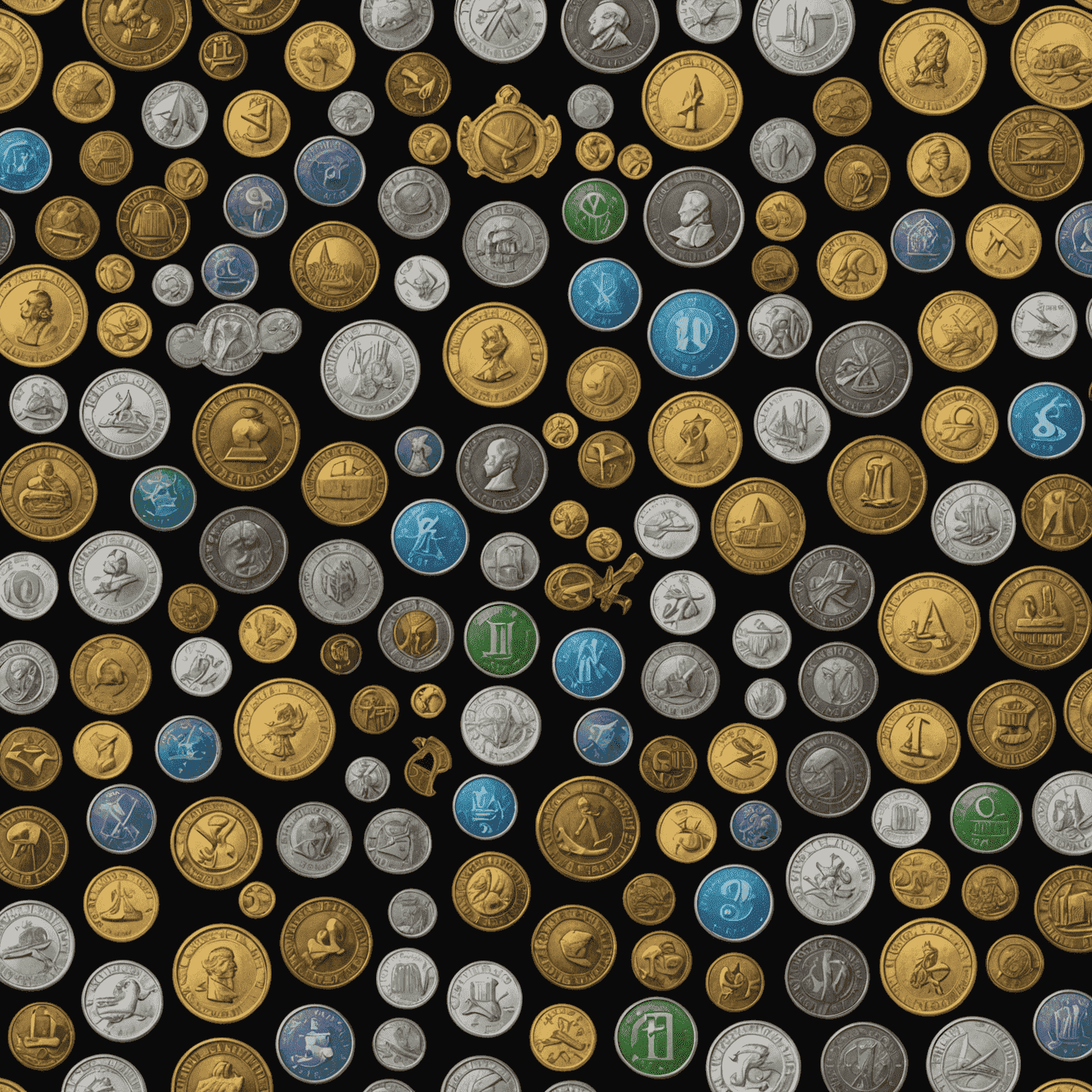 A collage showing various in-game currencies, resource icons, and inventory management screens from popular video games